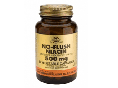 Solgar No Flush Niacin 500mg veg. caps 50s