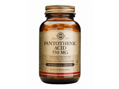 Solgar Pantothenic Acid 550mg veg. caps 50s