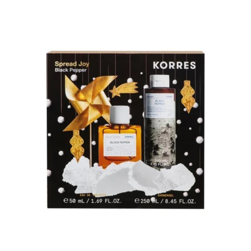 Korres Black Pepper Σετ Eau De Toilette & Αφρόλουτρο