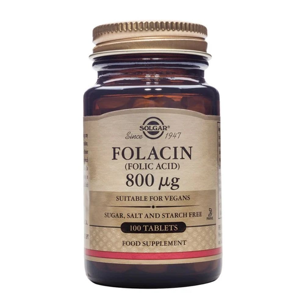 Solgar Folic Acid 800μg tabs 100s