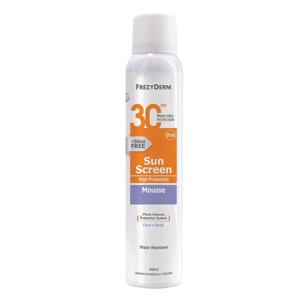 Frezyderm Sun Screen Mousse SPF30 200 ml