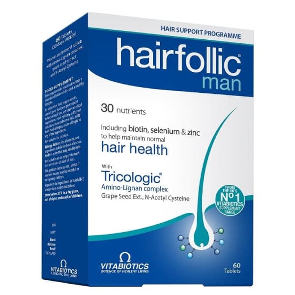 Vitabiotics Hairfolic Man 60 tabs