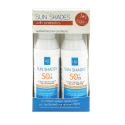 Ag Pharm Αντηλιακή Κρέμα  Προσώπου Με Χρώμα SPF50 50ml 2 Τεμάχια